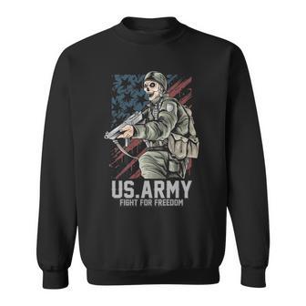 Us Army Fight For Freedom Sweatshirt - Monsterry