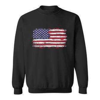Us Flag Vintage Merican Independence Day On 4Th Of July Great Gift Sweatshirt - Monsterry DE