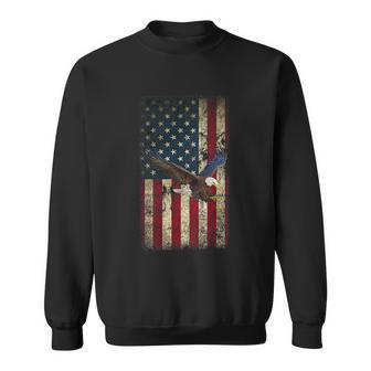 Us Vintage Flag For American Independence Day On 4Th Of July Sweatshirt - Monsterry