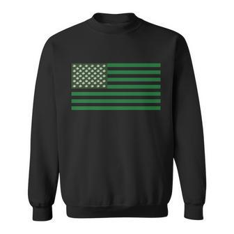 Usa Flag Marijuana Cannabis Weed Styled Sweatshirt - Monsterry