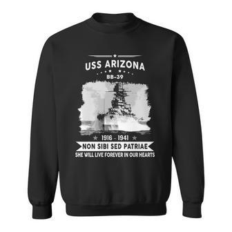 Uss Arizona Bb Sweatshirt - Monsterry