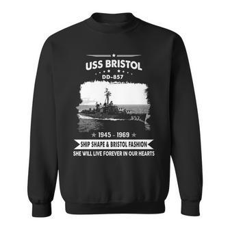Uss Bristol Dd 857 Dd Sweatshirt - Monsterry DE