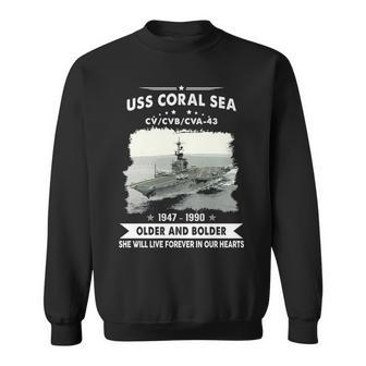 Uss Coral Sea Cv 43 Cva V2 Sweatshirt - Monsterry DE