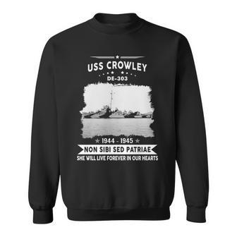 Uss Crowley De-303 Destroyer Escort Sweatshirt - Monsterry AU