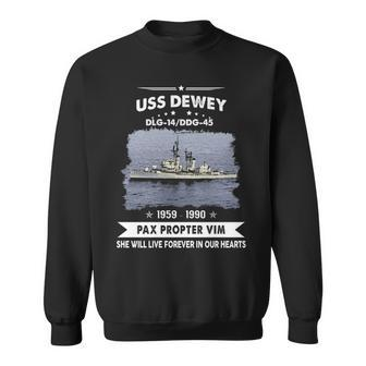 Uss Dewey Ddg 45 Dlg Sweatshirt - Monsterry