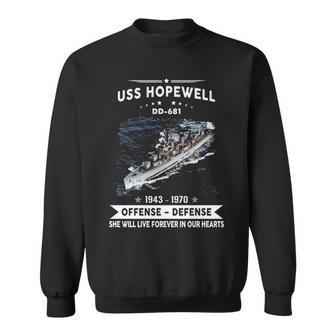 Uss Hopewell Dd Sweatshirt - Monsterry