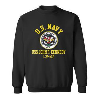 Uss John F Kennedy Cv 67 Gift Men Women Sweatshirt Graphic Print Unisex - Thegiftio UK