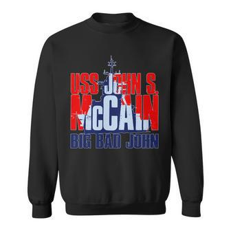 Uss John S Mccain Big Bad John Tshirt Sweatshirt - Monsterry AU