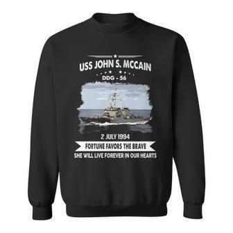 Uss John S Mccain Ddg V2 Sweatshirt - Monsterry