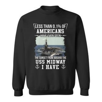 Uss Midway Cv 41 Cva 41 Sunset Sweatshirt - Monsterry DE