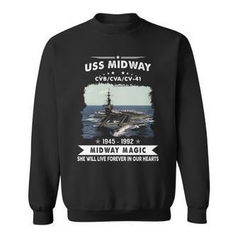 Uss Midway Cvb 41 Cva 41 Cv Sweatshirt - Monsterry
