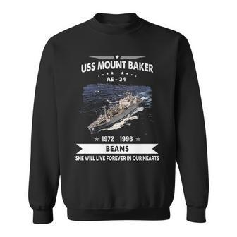 Uss Mount Baker Ae 34 Ae34 Uss Mt Baker Sweatshirt - Monsterry