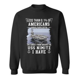 Uss Nimitz Cvn 68 Sunset Sweatshirt - Monsterry
