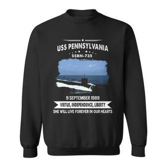 Uss Pennsylvania Ssbn Sweatshirt - Monsterry DE
