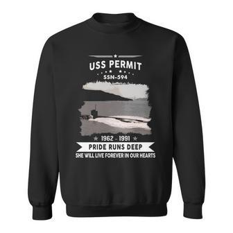 Uss Permit Ssn Sweatshirt - Monsterry UK