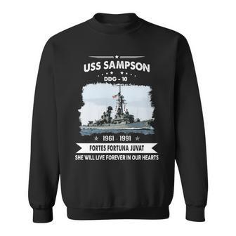 Uss Sampson Ddg Sweatshirt - Monsterry