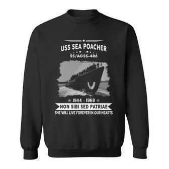 Uss Sea Poacher Ss 406 Agss Sweatshirt - Monsterry DE