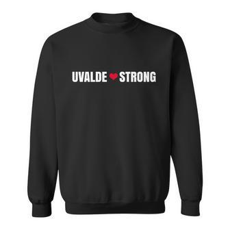 Uvalde Texas Strong Heart Sweatshirt - Monsterry CA