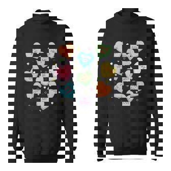 Valentines Day Candy Hearts Sweatshirt - Monsterry