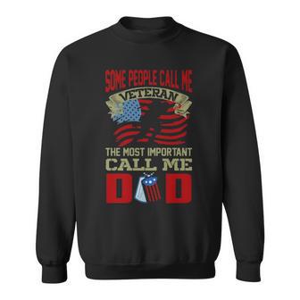 Veteran Dad T Shirt Design V3 Sweatshirt - Monsterry CA