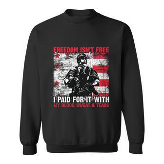 Veteran Freedom Isnt Free Graphic Design Printed Casual Daily Basic Sweatshirt - Thegiftio UK