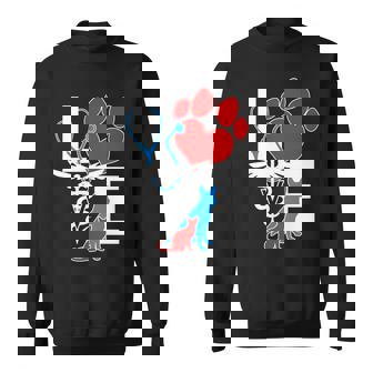 Veterinarian Love Cat And Dog Sweatshirt - Thegiftio UK