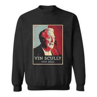 Vin Scully Vintage Retro 1927-2022 Baseball Legend Sweatshirt - Thegiftio