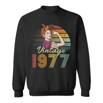 Vintage 1977 Limited Edition 1977 45Th Birthday 45 Years Old Sweatshirt - Seseable