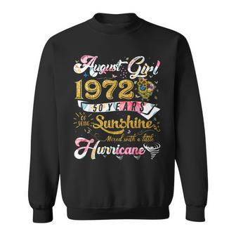 Vintage August Girl 1972 Classic 50 Years Old 50Th Birthday Sweatshirt - Seseable