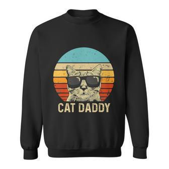 Vintage Cat Daddy Shirt Funny Cat Lover Gift Cat Dad Fathers Tshirt Sweatshirt - Monsterry DE