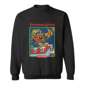 Vintage Christmas Safety Funny Christmas Graphic Design Printed Casual Daily Basic Sweatshirt - Thegiftio UK