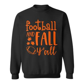 Vintage Fall Yall Halloween Funny Football And Fall Yall Sweatshirt - Seseable
