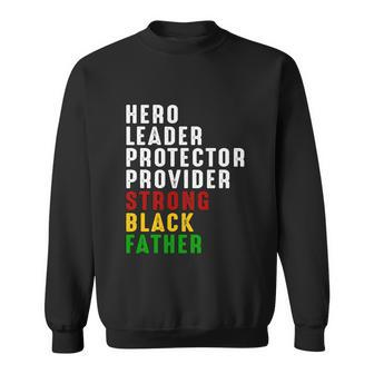 Vintage Fathers Day Strong African American Black Sweatshirt - Monsterry