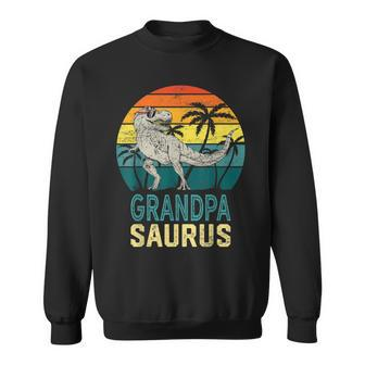 Vintage Grandpasaurus Dinosaur T Rex Matching Family Saurus Sweatshirt - Thegiftio UK