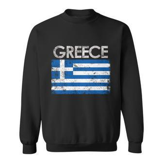 Vintage Greece Greek Flag Pride Gift Sweatshirt - Monsterry UK