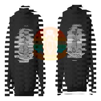 Vintage Groundhog Day Emblem Graphic Design Printed Casual Daily Basic Sweatshirt - Thegiftio