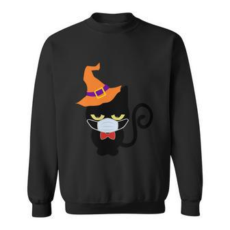 Vintage Halloween Witch Cat With Halloween Quote Sweatshirt - Monsterry CA