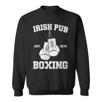 Vintage Irish Pub Est 1975 Boxing Day Men Women Sweatshirt Graphic Print Unisex - Thegiftio UK