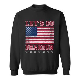 Vintage Lets Go Brandon American Flag Tshirt Sweatshirt - Monsterry DE