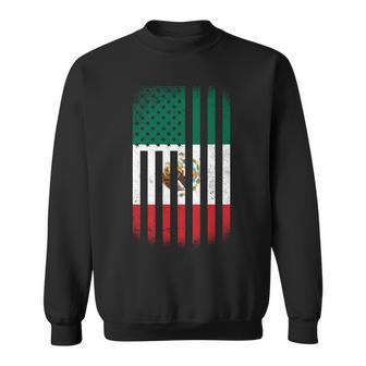 Vintage Mexican Flag Graphic Design Printed Casual Daily Basic Sweatshirt