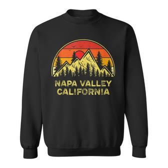 Vintage Napa Valley California Ca Mountains Hiking Souvenir Sweatshirt - Thegiftio UK