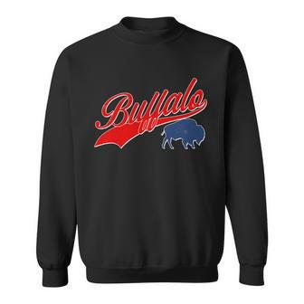 Vintage New York Buffalo Football Logo Sweatshirt - Monsterry CA