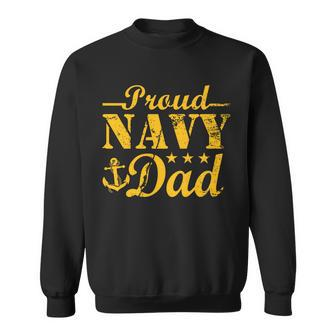 Vintage Proud Navy Dad Sweatshirt - Monsterry