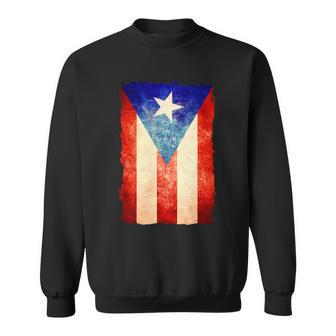 Vintage Puerto Rico Flag V2 Sweatshirt - Monsterry
