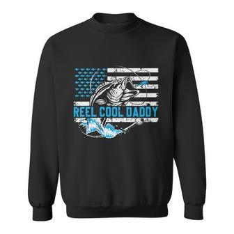 Vintage Reel Cool Daddy Fishing Daddy Fathers Day Fisherman Gift Graphic Design Printed Casual Daily Basic Sweatshirt - Thegiftio UK