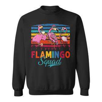 Vintage Retro Flamingo Squad Flamingo Wearing Sunglasses 1 Graphic Design Printed Casual Daily Basic Sweatshirt - Thegiftio UK
