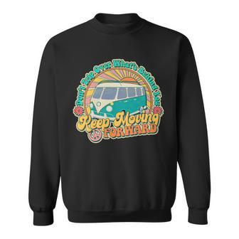 Vintage Retro Vw Bus Keep Moving Forward Sunshine Sweatshirt - Monsterry