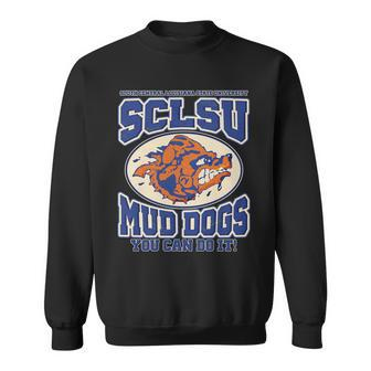 Vintage Sclsu Mud Dogs Classic Football Sweatshirt - Monsterry