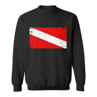 Vintage Scuba Diver Flag Sweatshirt - Thegiftio UK