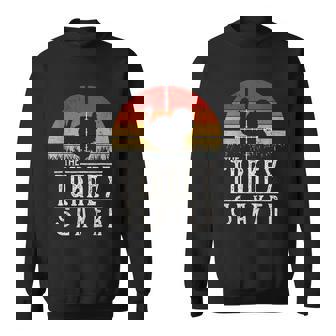 Vintage Sunset Retro Style Turkey Hunting Turkey Slayer V2 Sweatshirt - Thegiftio
